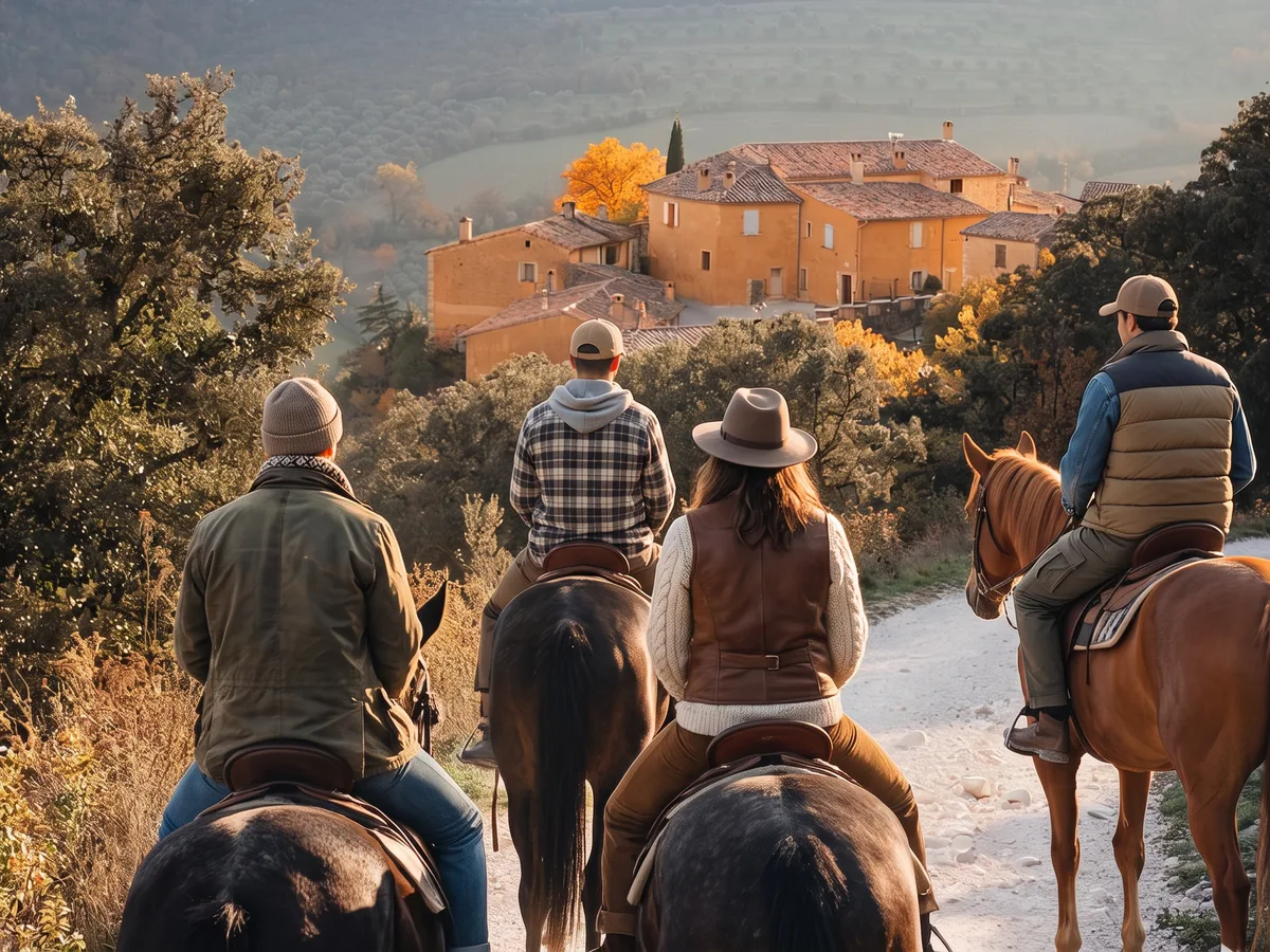 Balade à cheval dans la Drôme, autour de Marsanne